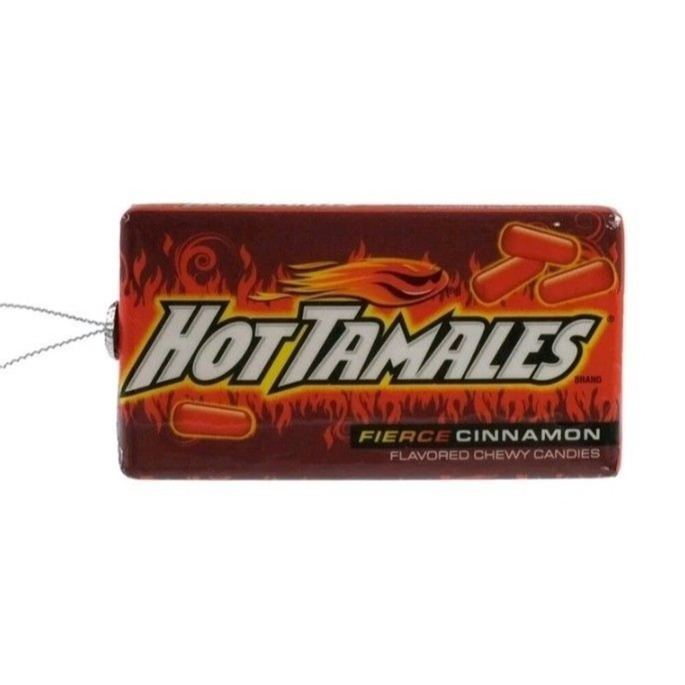 RUZ Hot Tamales Fierce Cinnamon Faux Food Christmas Tree Decoupage Ornament